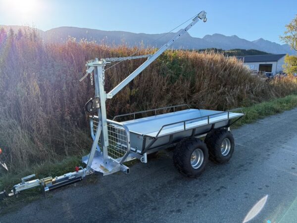 ATV kombi-henger. Tømmerhenger, tipp-/vare-/jakthenger