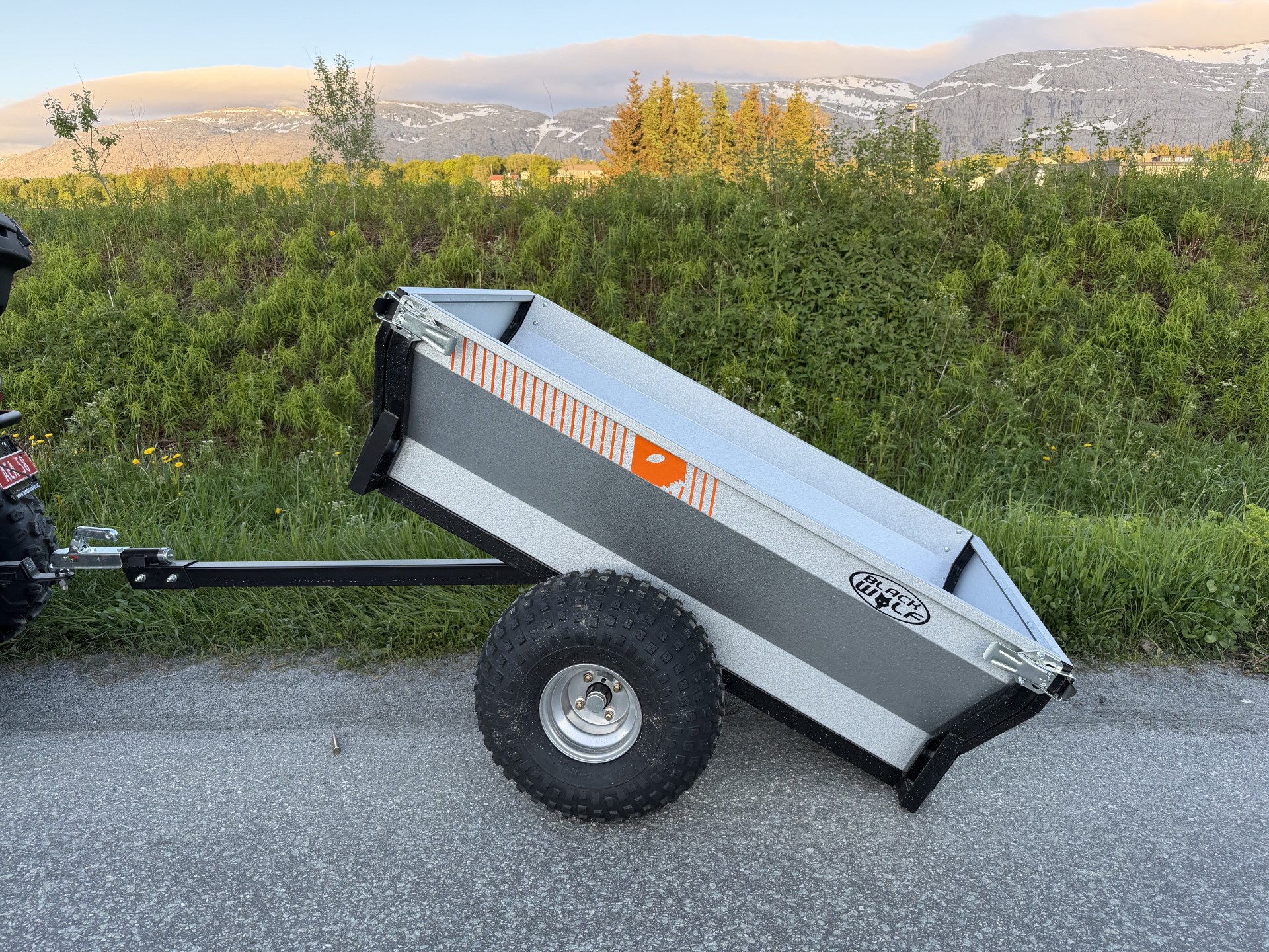 Black Wolf ATV henger m/tipp 800kg - Bilde 3