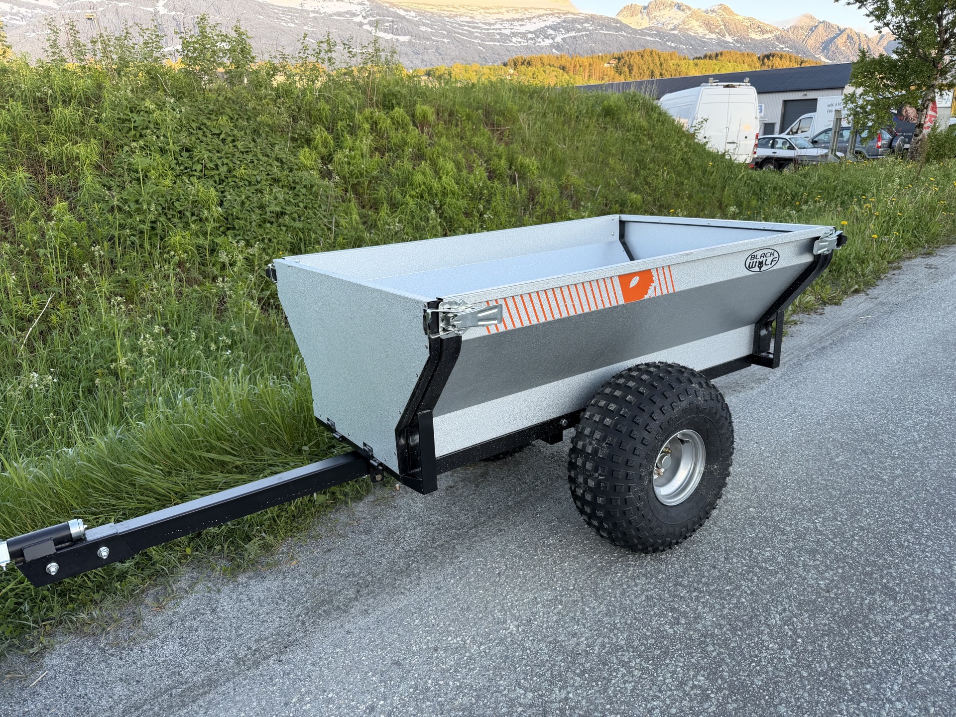 Black Wolf ATV henger m/tipp 800kg
